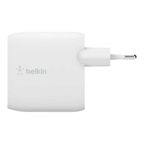 Cargador Dual Belkin 40 W BoostCharge USB-C Blanco-1