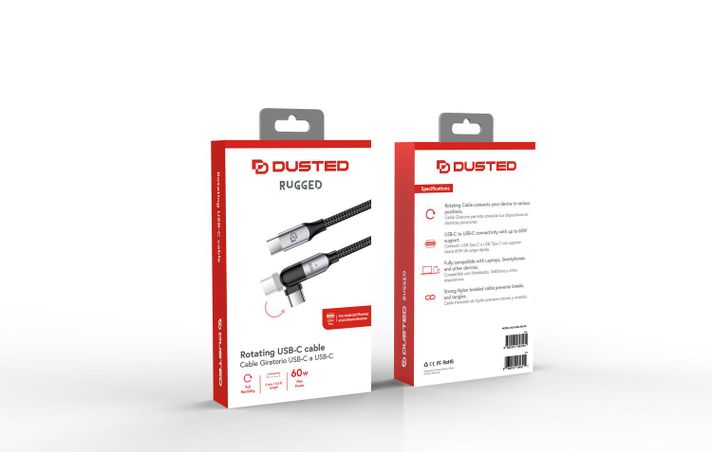 Cable Giratorio Usb-c A Usb-c 60w De 2m Rugged Dusted-5