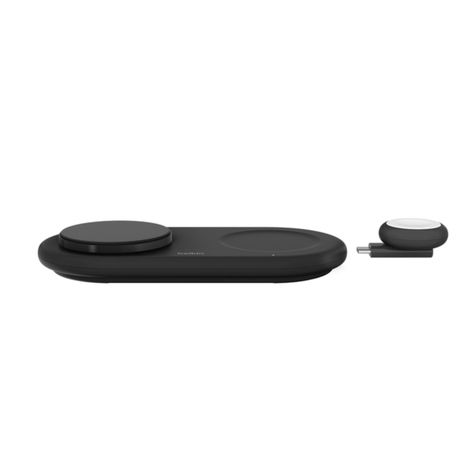 Base de carga 3 en 1 inalambrica plana Qi2 Belkin negra-2