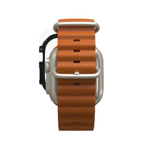 Combo Lámina + Funda 360 Para Apple Watch Ultra Negro Zagg-4