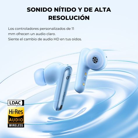 Audifonos TWS Noise Cancelling Liberty 4 NC Soundcore Azul-4