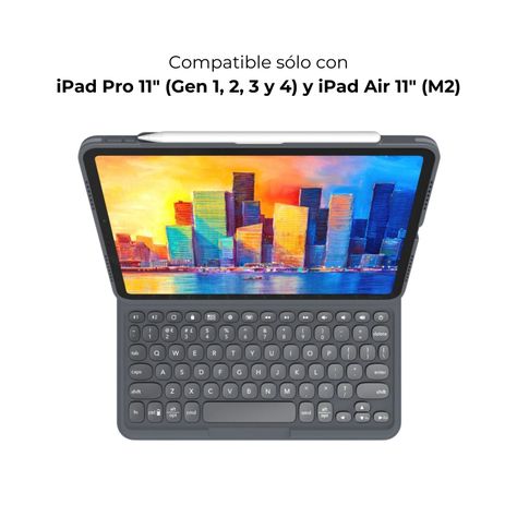 Funda Con Teclado Ingles Pro Keys Para iPad Pro 11 Zagg-2