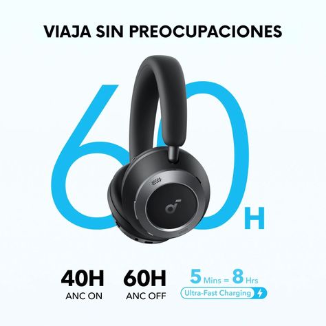 Audifono Over Ear Noise Cancelling Space One Pro Negro-5