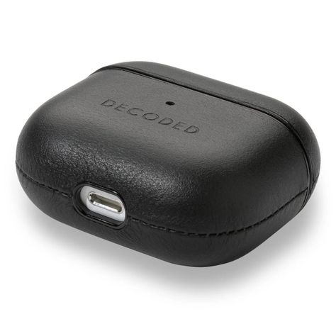 Funda Cuero Para AirPods 3ª Gen Deocded Negro-1