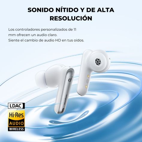 Audifonos TWS Noise Cancelling Liberty 4 NC Soundcore Blanco-4