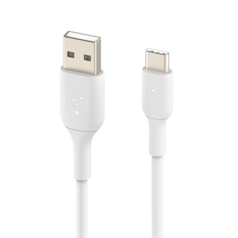 Cable USB-A a USB-C 1.0 Mt PVC Belkin Blanco-1
