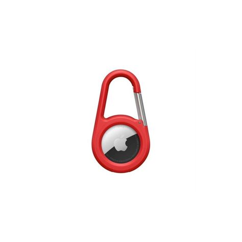 Secure Holder con mosquetón para AirTag Rojo-1