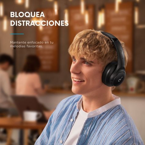 Audifono Over Ear Noise Cancelling Q20i Soundcore Negro-6