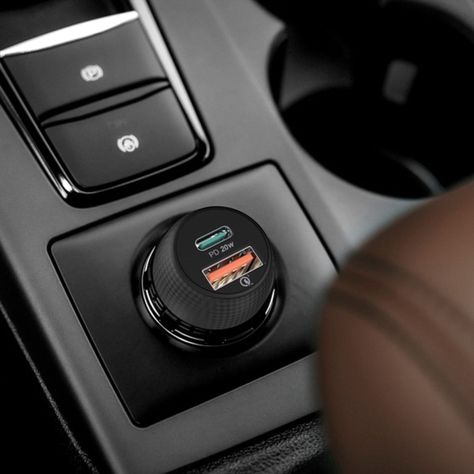 Cargador De Auto Carga Rapida De 20w Con Cable 2en1 Dusted-4