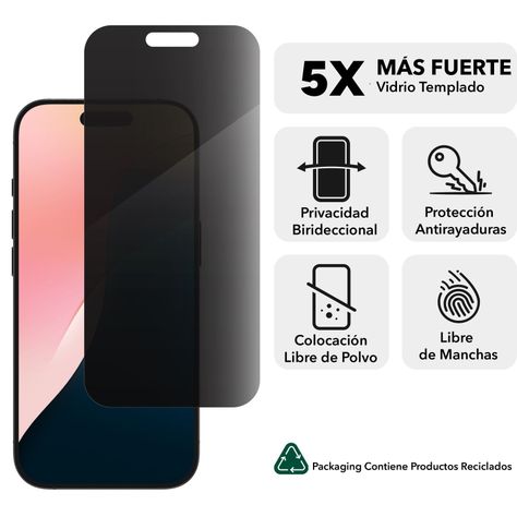 Lámina Glass Elite con privacidad para iPhone 16 Pro-1