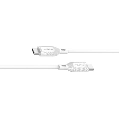 Cable USB-C a USB-C 2m 60W Mophie Blanco-2