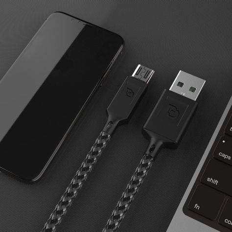 Cable Micro Usb A Usb 1.2 Mt Rugged Negro Dusted-5