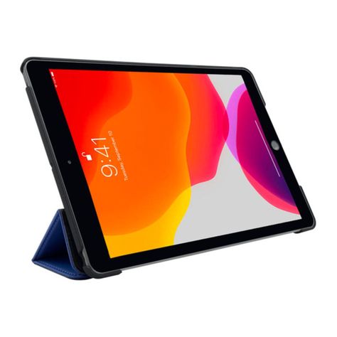 Funda folio silicona para iPad 7a a 9ª gen Decoded Azul-1