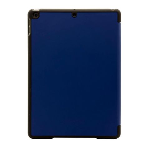 Funda folio silicona para iPad 7a a 9ª gen Decoded Azul-2