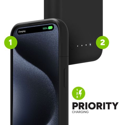 Funda Bateria Juice Pack para iPhone 15 Pro Mophie Negro-1