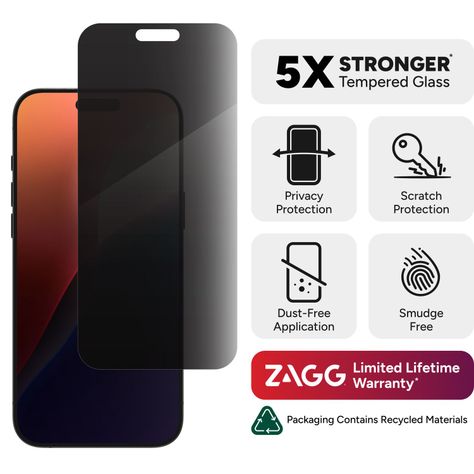 Lámina Glass Elite con privacidad para iPhone 16 Pro Max-1