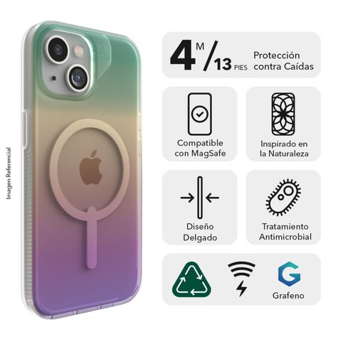 Carcasa ZAGG Milan Snap para iPhone 15 MagSafe Iridiscente-2