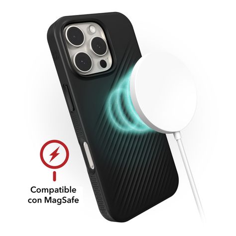 Funda Luxe Snap Magsafe iPhone 16 Pro Zagg azul-4