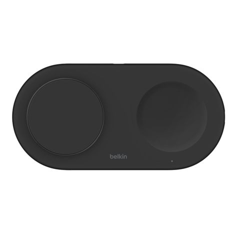 Base de carga 2 en 1 inalambrica plana Qi2 con USB-C Negra-4