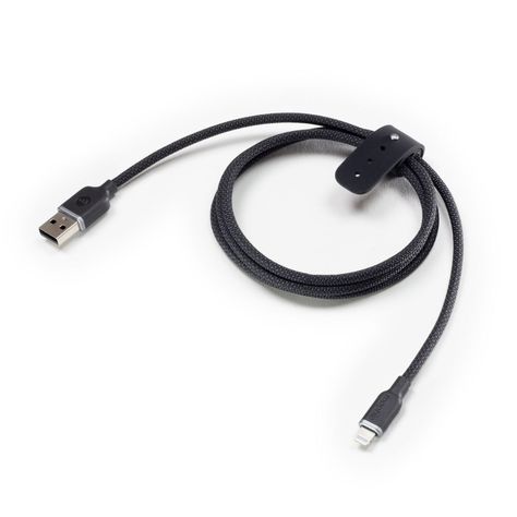 Cable USB-A a Lightning 1.0 Mt trenzado Mophie negro-0