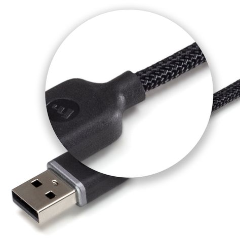 Cable USB-A a Lightning 1.0 Mt trenzado Mophie negro-5
