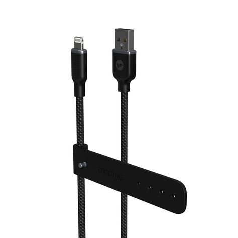 Cable USB-A a Lightning 1.0 Mt trenzado Mophie negro-8