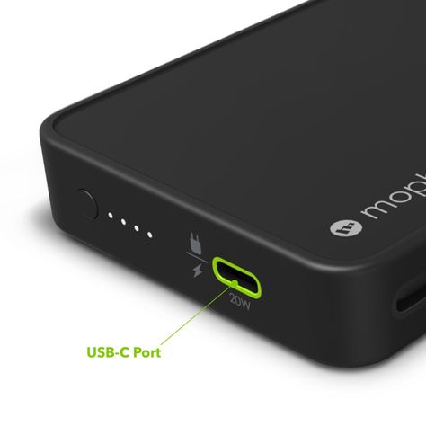 Batería 10.000 mAh Powestation Plus 2022 Mophie Negra-3