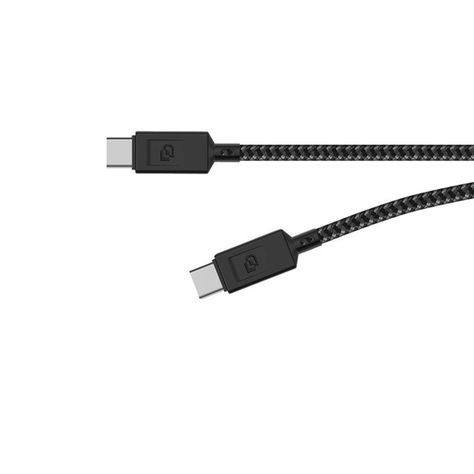 Cable USB-C a USB-C, USB 3.2, 1.5 Mt Rugged Dusted Negro-1