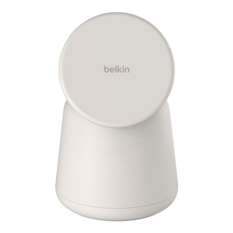 Base de carga 2 en 1 inalambrica Qi2 Belkin blanca-4