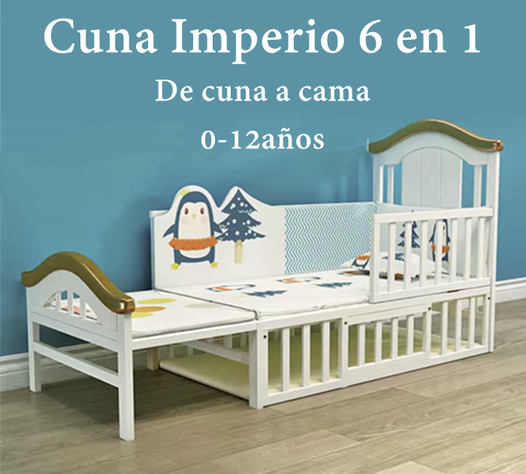 Cuna Colecho Madera Con Mudador Mosquitero Lubabycas Rosada-1