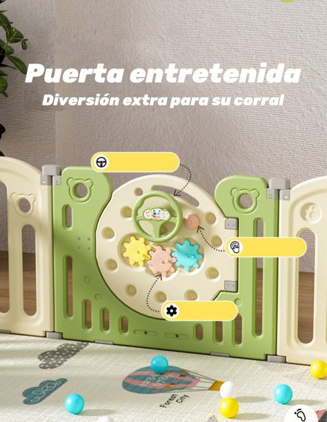 Corral Armado Multiposiciones Accesorios 191*199cm Lubabycas-5