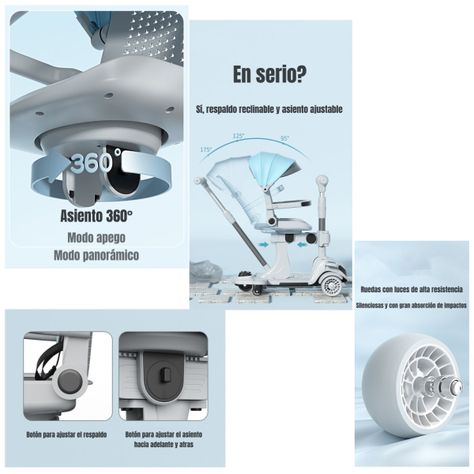 Triciclo Scooter 2 En 1 LuBabycas Rosado LuBabycas-3