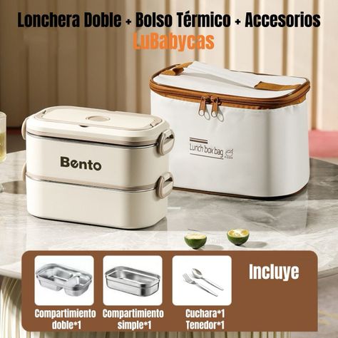 Lonchera Fiambrera Calentadora Más Bolso Térmico LuBabycas-1