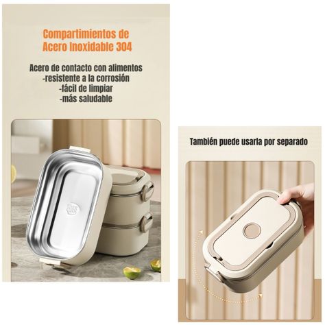 Lonchera Fiambrera Calentadora Más Bolso Térmico LuBabycas-3