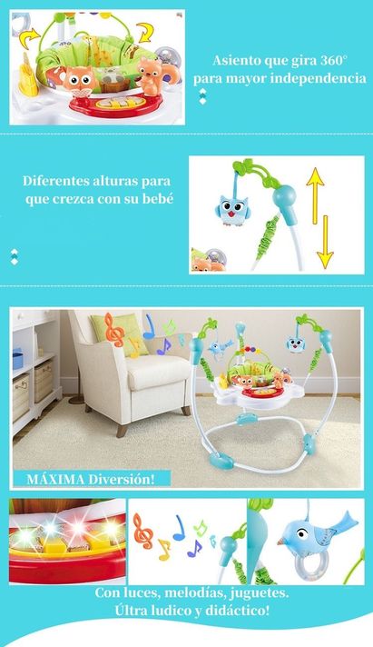 Saltarín Centro De Actividad Musical Azul Lubabycas-2