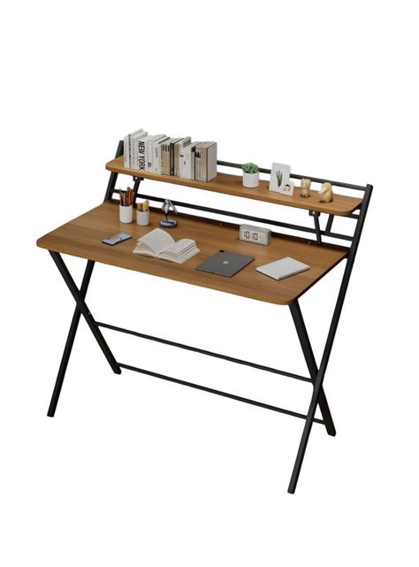 Escritorio Plegable 100x50x93cm Con Repisa By LuBabycas-0