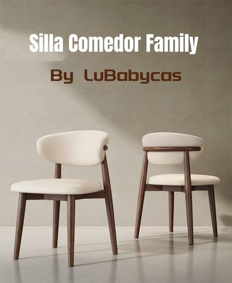 Pack 2 Sillas de Comedor Madera Café Family By LuBabycas-1