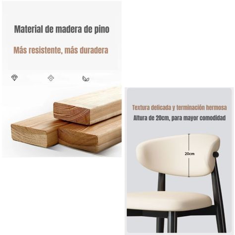 Pack 2 Sillas de Comedor Madera Café Family By LuBabycas-3