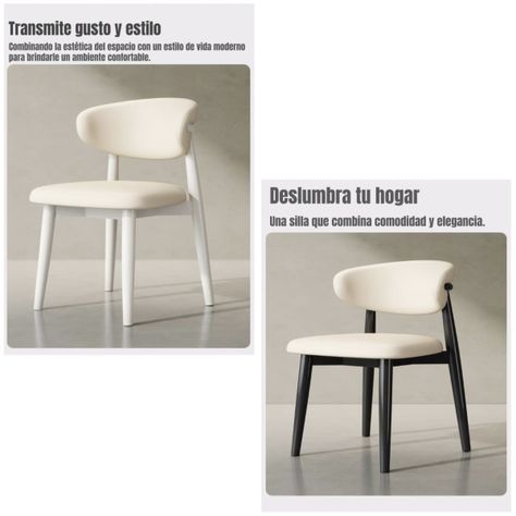 Pack 2 Sillas de Comedor Madera Café Family By LuBabycas-4