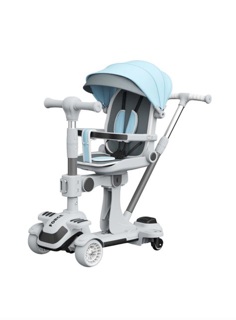 Triciclo Scooter 2 En 1 LuBabycas Azul LuBabycas-0