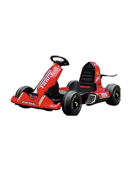 Go Kart Auto Eléctrico 12V25A Rojo Con Control LuBabycas-0