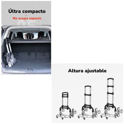 Carro De Carga Plegable Con Ruedas Trepadoras LuBabycas-6