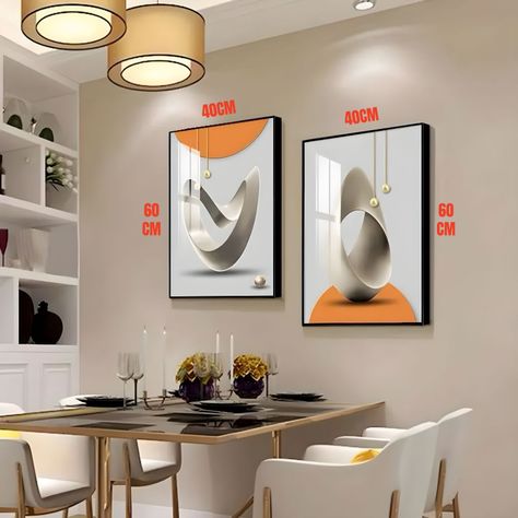 Set De 2 Cuadros Decorativos Marcos de Aluminio LuBabycas-1