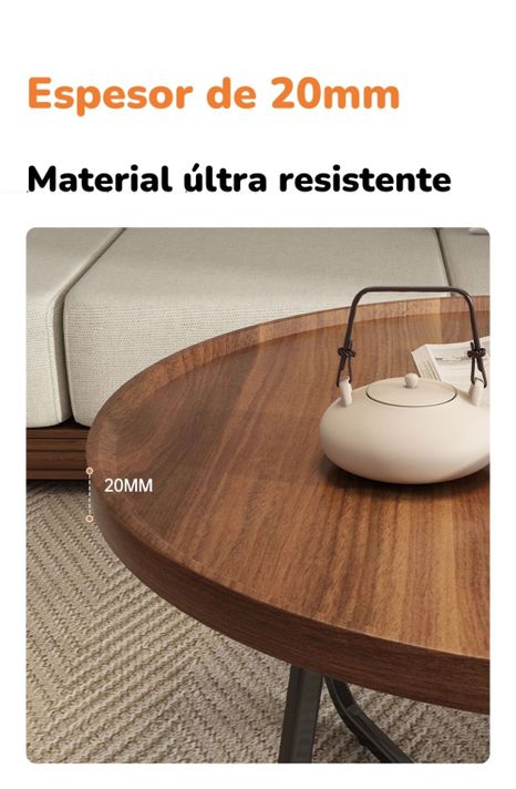 Mesa De Centro Redonda 70cm By LuBabycas-2