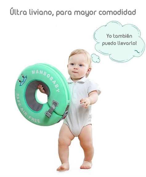 Flotador De Cuello Para Bebé Verde By Lubabycas-4