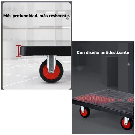 Carro De Carga Plegable 500KG 90x60cm By LuBabycas-4