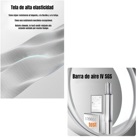 Silla De Escritorio Reclinable Premium E13 Gris LuBabycas-5