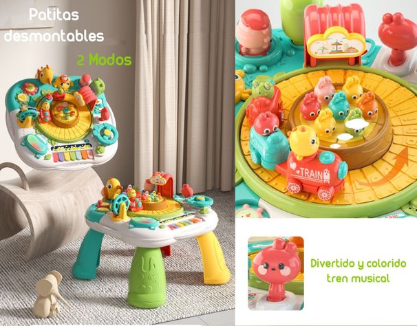 Juguete Mesa De Actividades Musical Lubabycas Verde-3