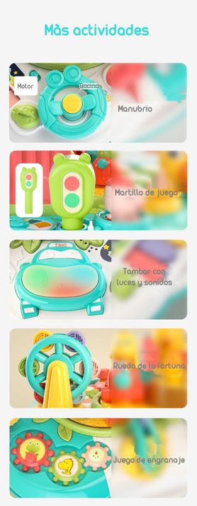 Juguete Mesa De Actividades Musical Lubabycas Verde-5