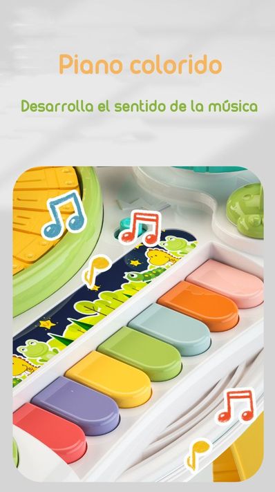 Juguete Mesa De Actividades Musical Lubabycas Verde-6